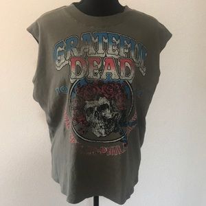 NWT Grateful Dead olive green Band Tee